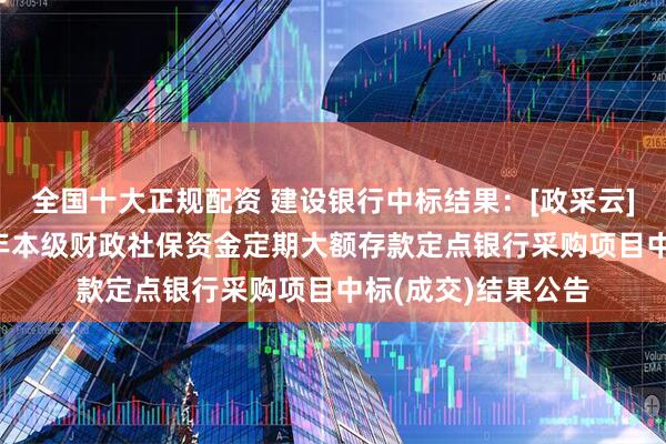 全国十大正规配资 建设银行中标结果：[政采云]霍尔果斯市2025年本级财政社保资金定期大额存款定点银行采购项目中标(成交)结果公告
