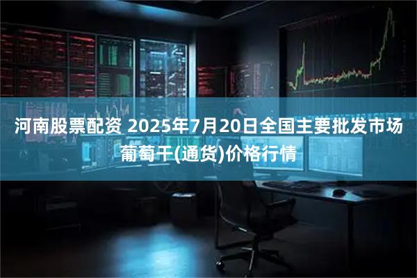 河南股票配资 2025年7月20日全国主要批发市场葡萄干(通货)价格行情